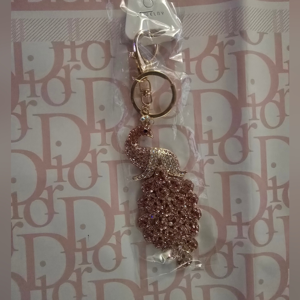 Peacock 🦚 Bag Charm/ Keychain New - Picture 5 of 9